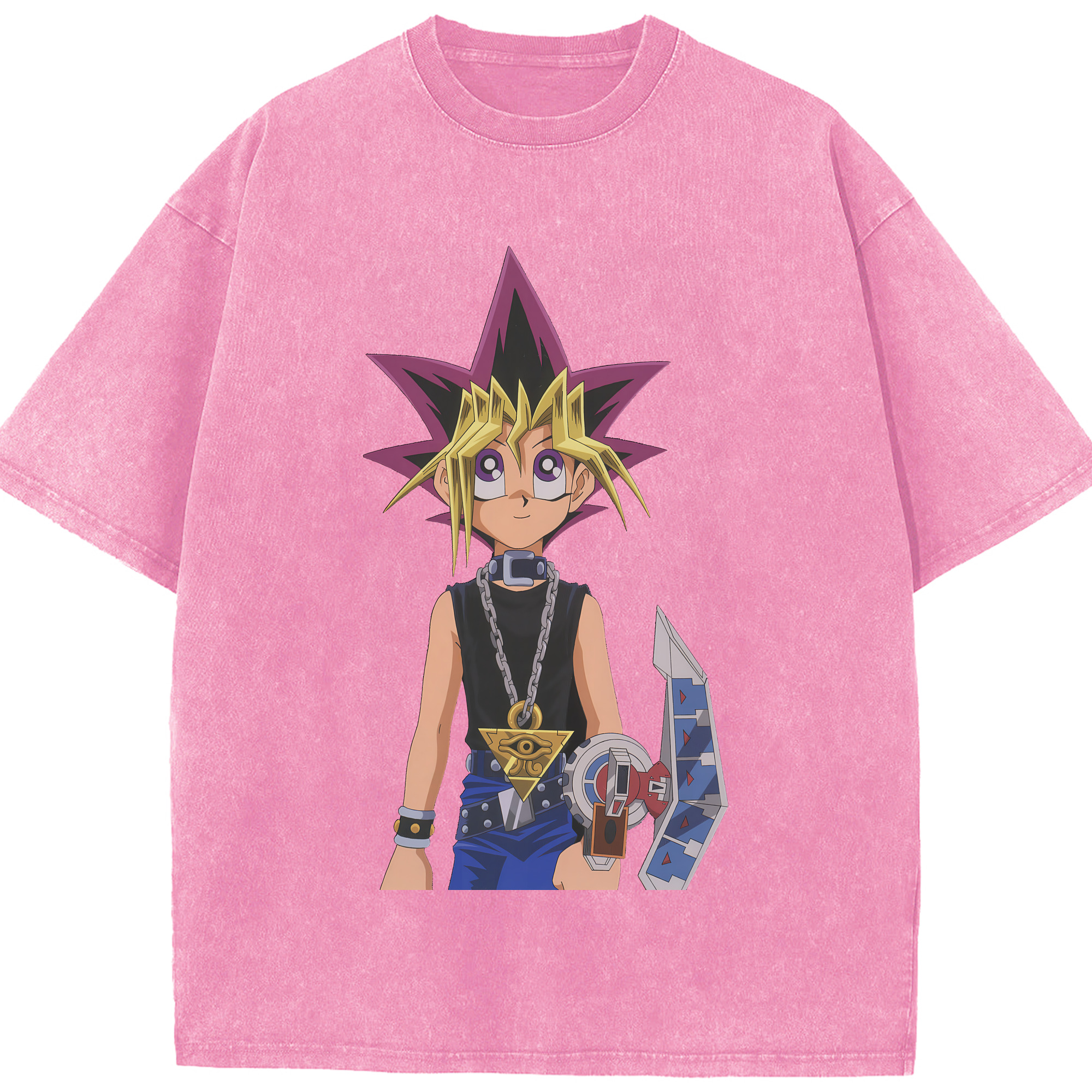 （画像用） 遊☆戯☆王 Yu-Gi-Oh! 綿100% ヴィンテージ風 半袖Tシャツ（フロントプリント）